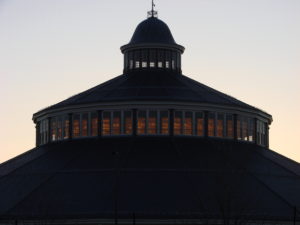 roundhouse at sunrise