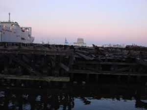 dockside at sunrise
