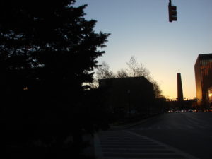 fayette street at sunrise