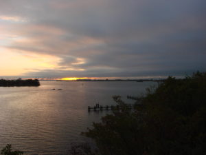 southern districts shoreline at sunrise