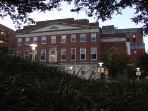 former law school at sunrise