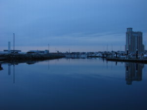 harbor from exeter and lancaster at sunrise