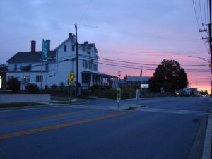 frederick road at sunrise