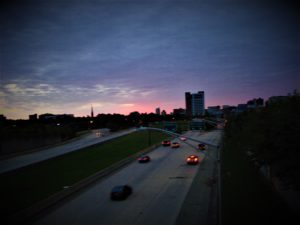 uninterstate at sunrise