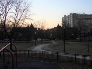 arnold sumpter park at sunrise